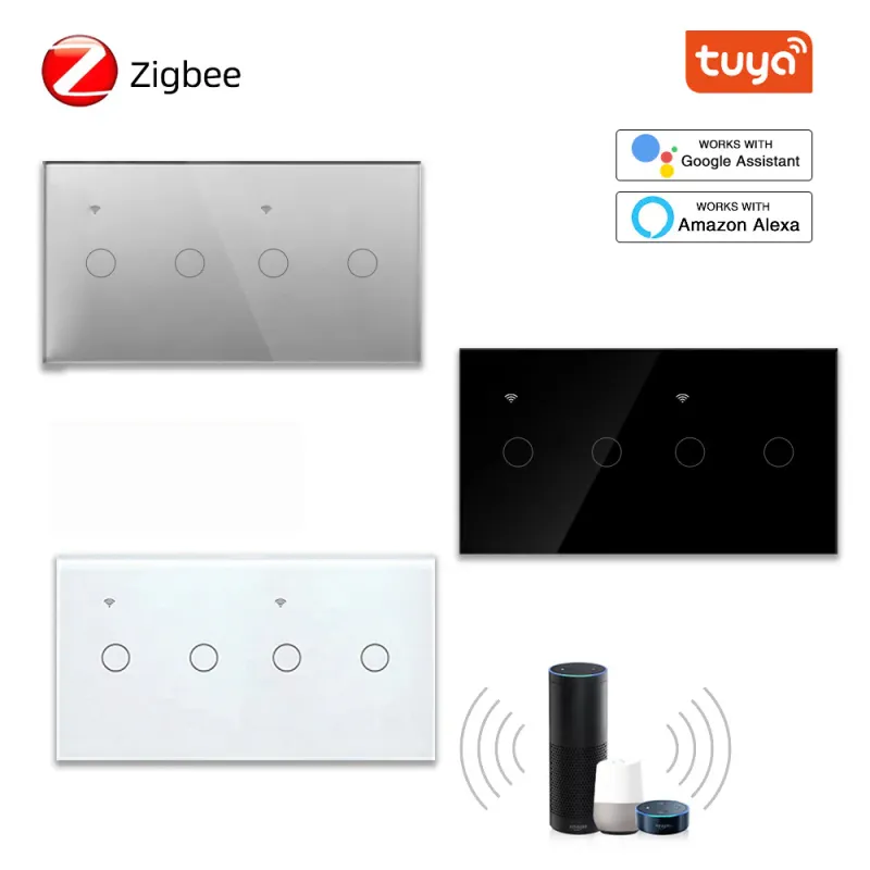 Zigbee Wi-fi Touch Switch 4CH