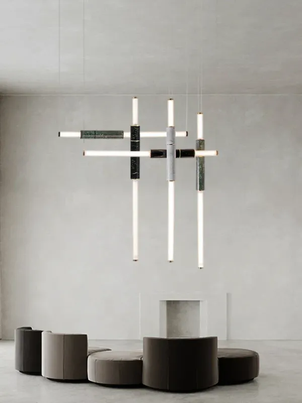 Afralia™ Black Marble Pendant Light Dining Room Ceiling - Luxury Customizable Fixture