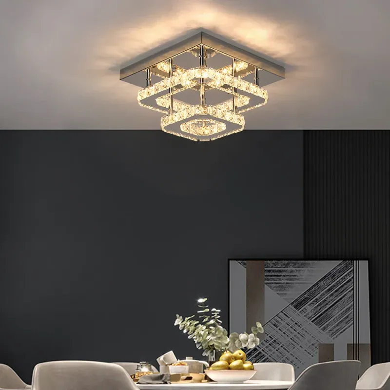 Afralia™ Crystal Ceiling Chandelier: Today's LED Dining Room Pendant Light Afralia™