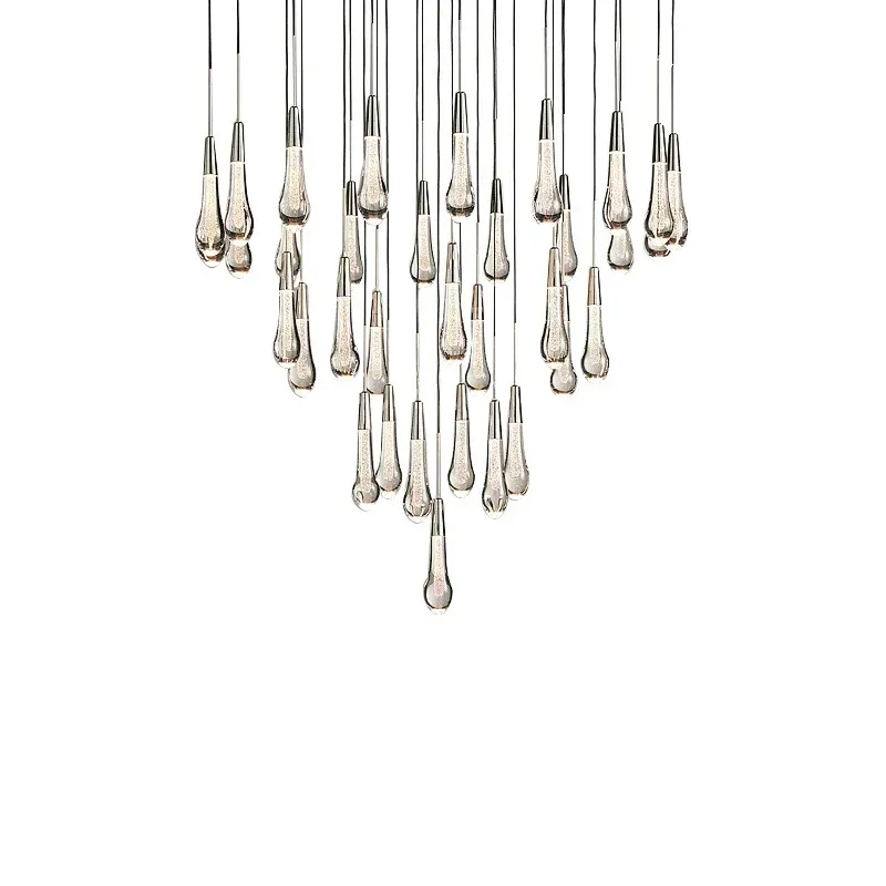 Afralia™ Crystal Ceiling Pendant Lights Dining Room, Opulent Designer Foyer Decor Lighting