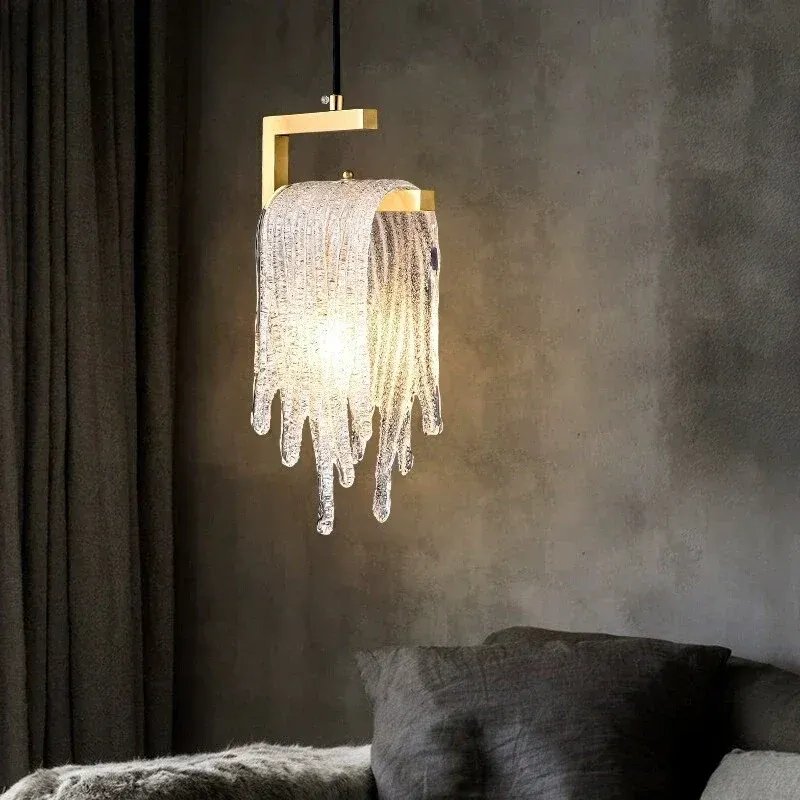 Afralia™ Crystal LED Pendant Light: Today's Bedroom Hallway Living Room Art Decoration Fixture