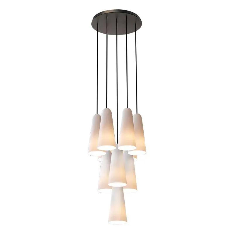 Afralia™ Glass Ceiling Pendant Lights: Elegant Premium Lighting Living Room and Stairwell