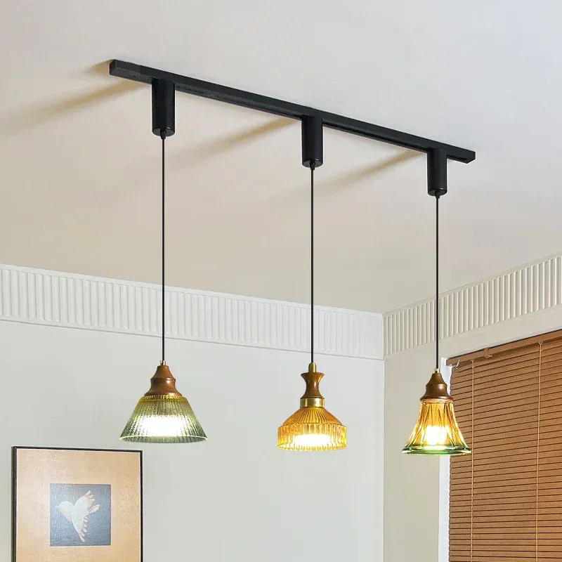 Afralia™ Medieval Style Restaurant Track Lights & Classic Coffee Shop Chandelier