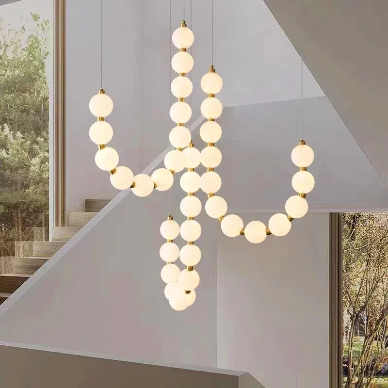 Afralia™ Nordic Chandelier Stairs, Living Room, Bedroom, Dining Room - Pendant & Ceiling Lights