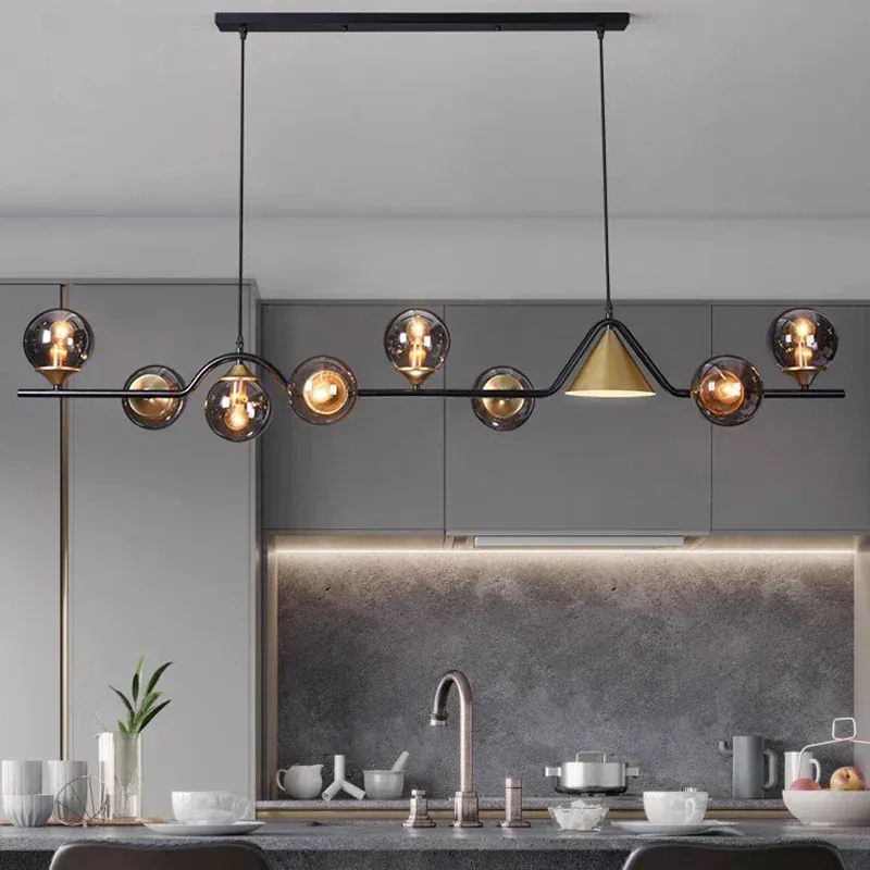 Afralia™ Nordic Dining Room Pendant Airy Chandelier Indoor Living Room Lighting