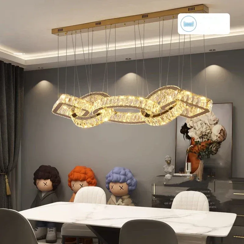 Afralia™ Sleek Pendant Chandeliers: Stylish Indoor Lighting Dining Room