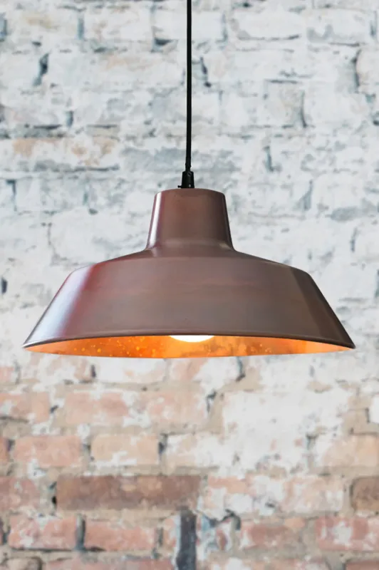 Warm-toned Factory Pendant Light