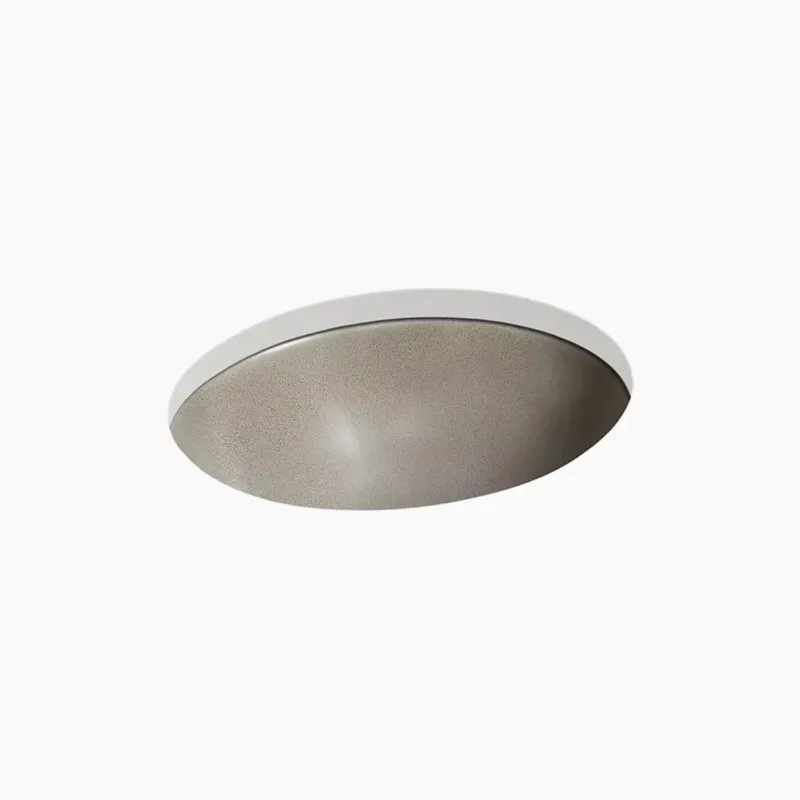 Kohler Shagreen Caxton 19-1/4" oval undermount bathroom sink, no overflow K-77635-SSP 50,000 Grain Capacity