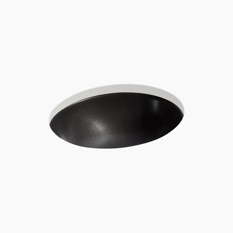 Kohler Shagreen Caxton 19-1/4" oval undermount bathroom sink, no overflow K-77635-TB2