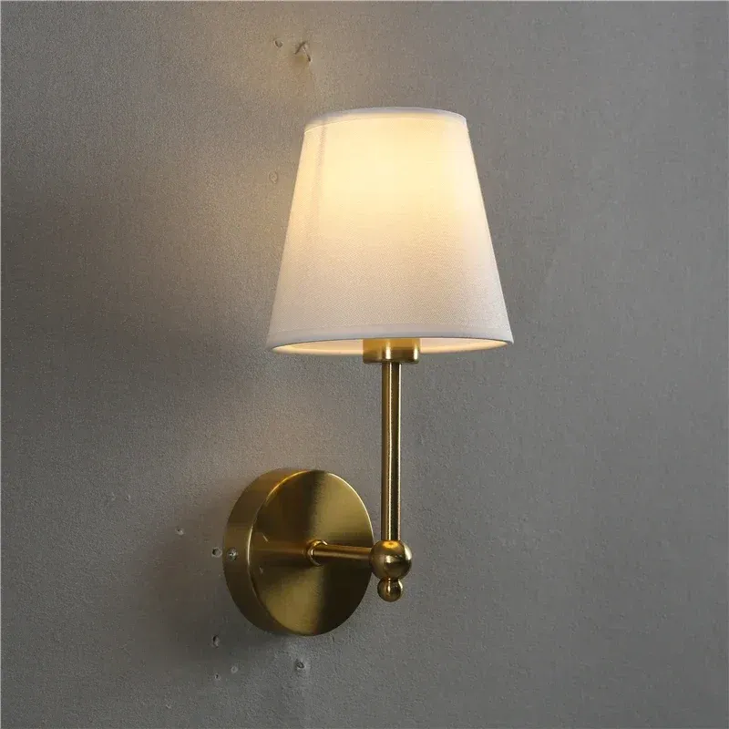 Afralia™ Black & Gold LED Retro Wall Lamp Opulent Sconce Lighting Bedroom