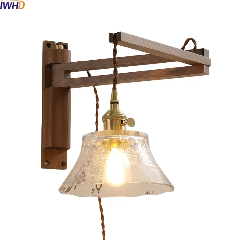 Afralia™ Clear Glass LED Wall Sconce Modern Stair Portable Fixture Home Decor