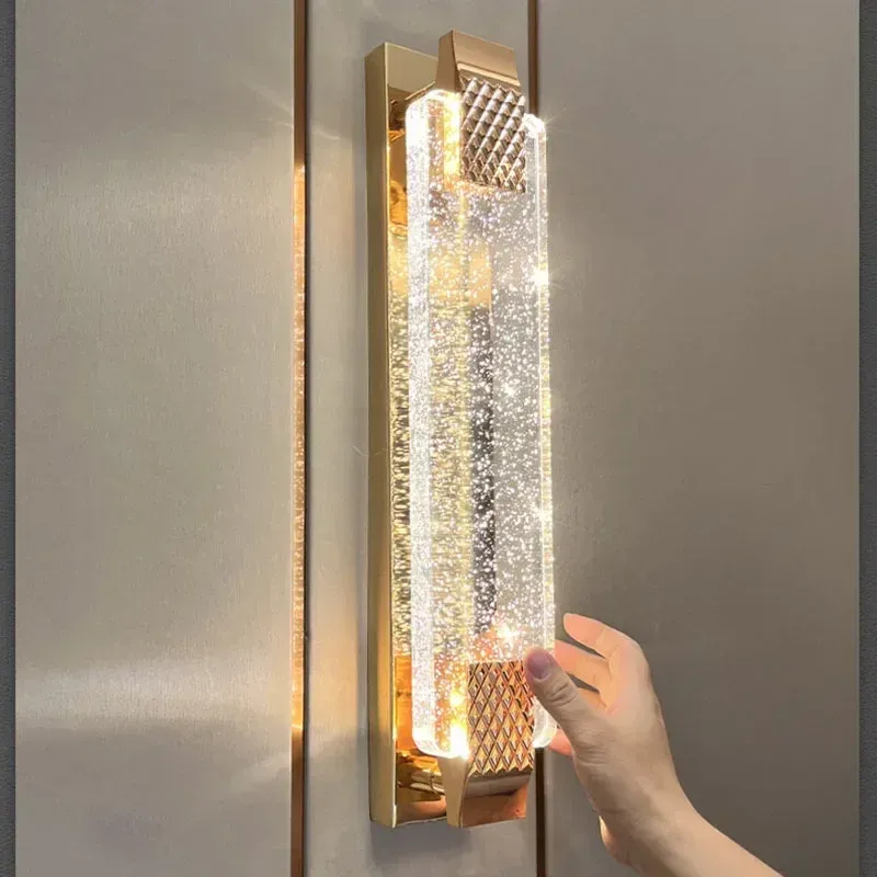 Afralia™ Crystal Bubble Wall Lights - Sophisticated Living Room Bedroom Decor Wall Sconces