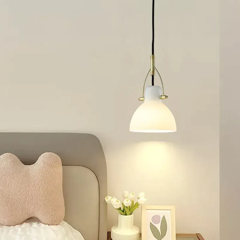 Afralia™ Japanese Style Chalk Glass LED Wall Sconce Adjustable Lighting