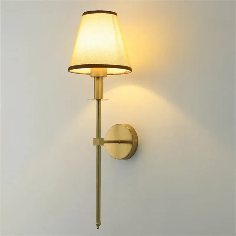 Afralia™ Nordic Fabric Wall Sconce Bedroom Decor - Sophisticated Room Lighting Fixture