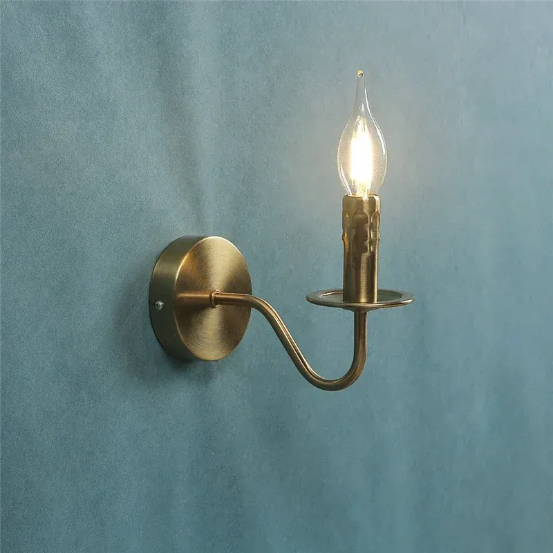 Afralia™ Nordic Retro Loft Sconce Wall Lights Bedside Bedroom Reading