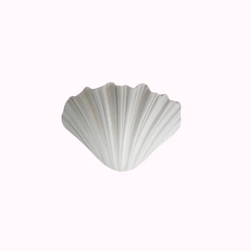 French Plaster Shell Sconce – Contemporary 29.5cm Wall Portable