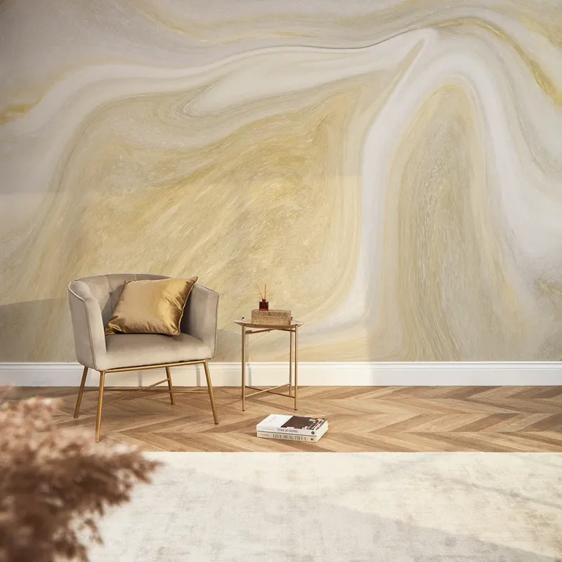 Moscato Full Wall Mural Gilded Tones