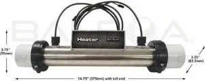 G7414 Balboa M7 Heater-r VS100 Pack 4.0kw 240V 10" (58203-01)