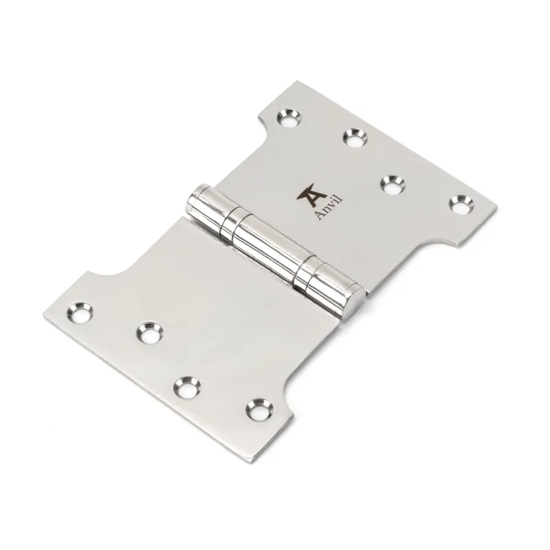 Shiny SS 4" x 4" x 6" Parliament Hinge (pair) | From Anvil