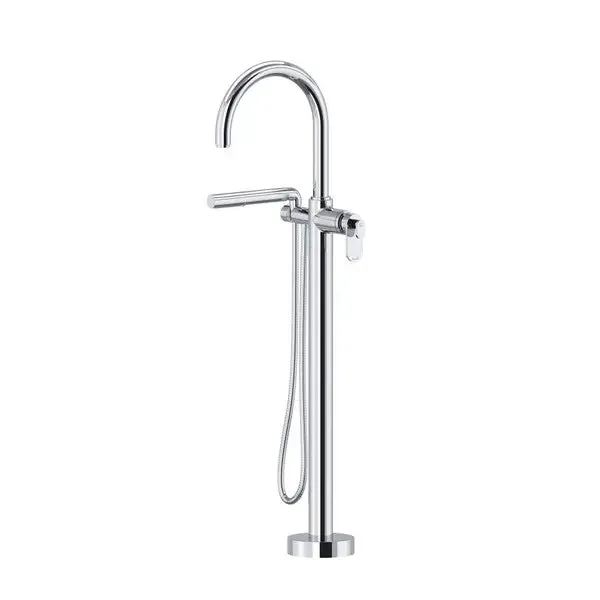 Arca™ Thermostatic Singular Hole Floor Mount Tub Filler Trim
