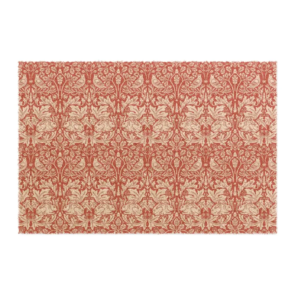 Coconut Coir Doormat inspired William Morris - Brer Rabbit Collection cherry