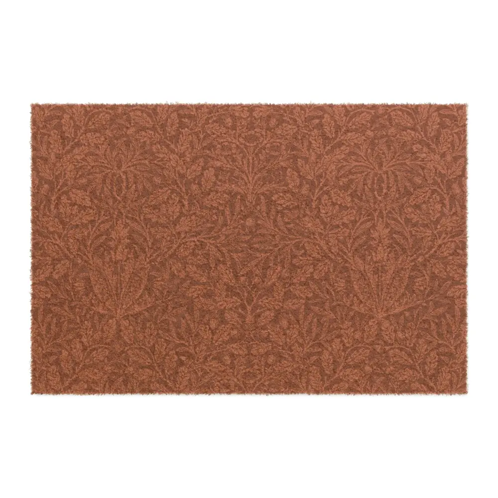 Coconut Coir Doormat inspired William Morris - Acorns and Oak Leaves Collection (Rust)