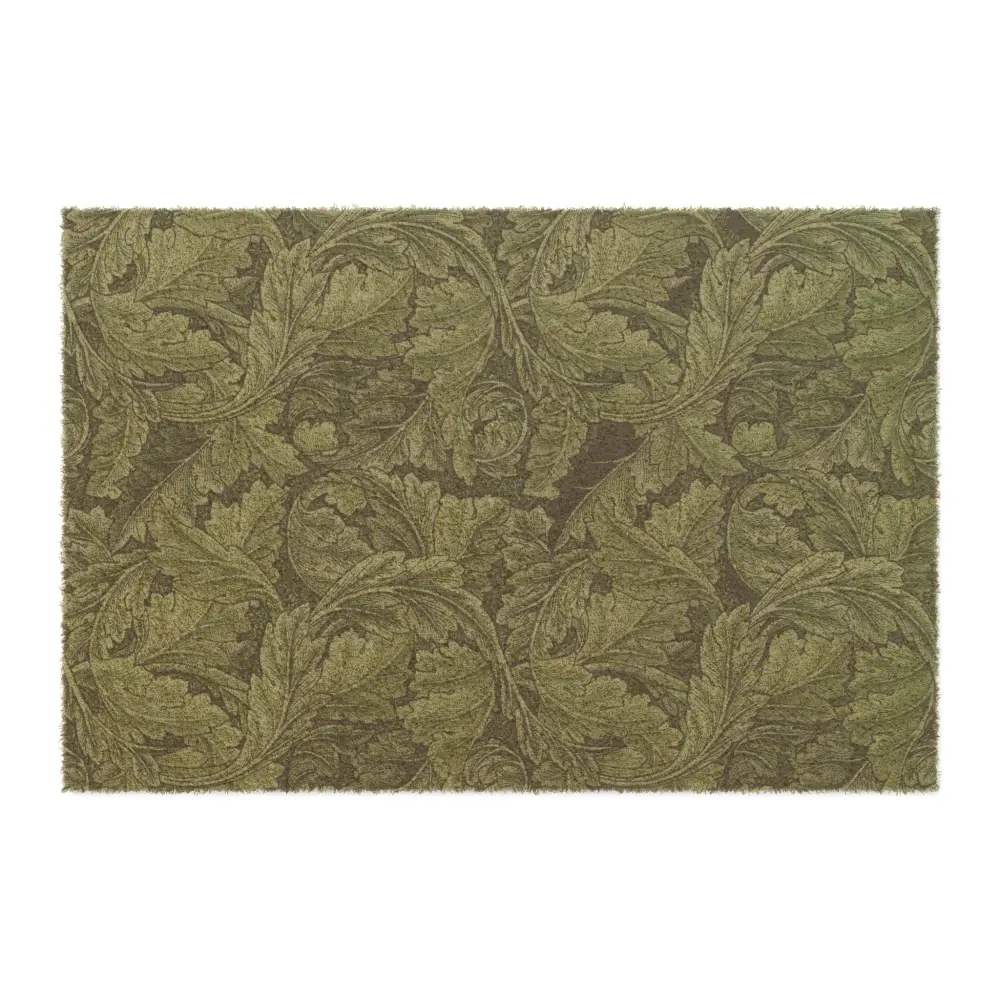Coconut Coir Doormat inspired William Morris - Acanthus Collection sage