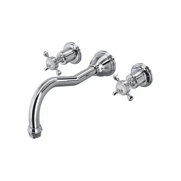 Edwardian™ Wall Affix Tub Filler Trim Column Spout