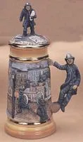 H156AB Fireman Stein 10"Hershey Stoneware Mold