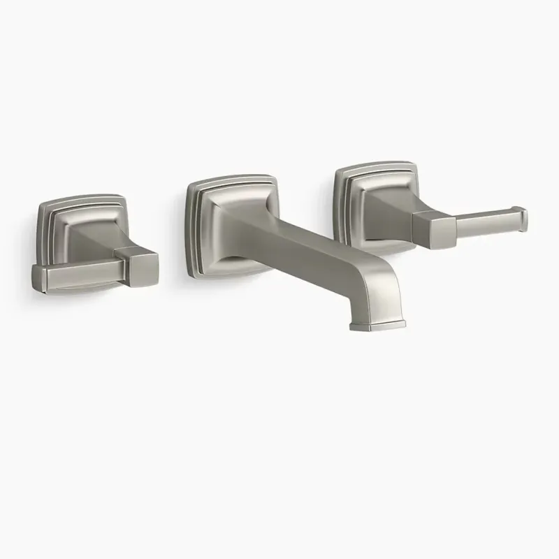 Kohler Riff Wall-mount bathroom sink faucet trim, 1.2 gpm K-T26432-4-BN