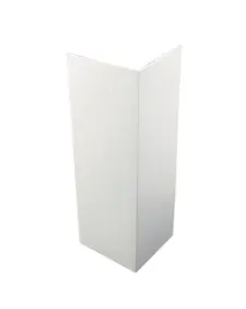 Pvc Trim Solid Angle White 100mm x 2.5mt