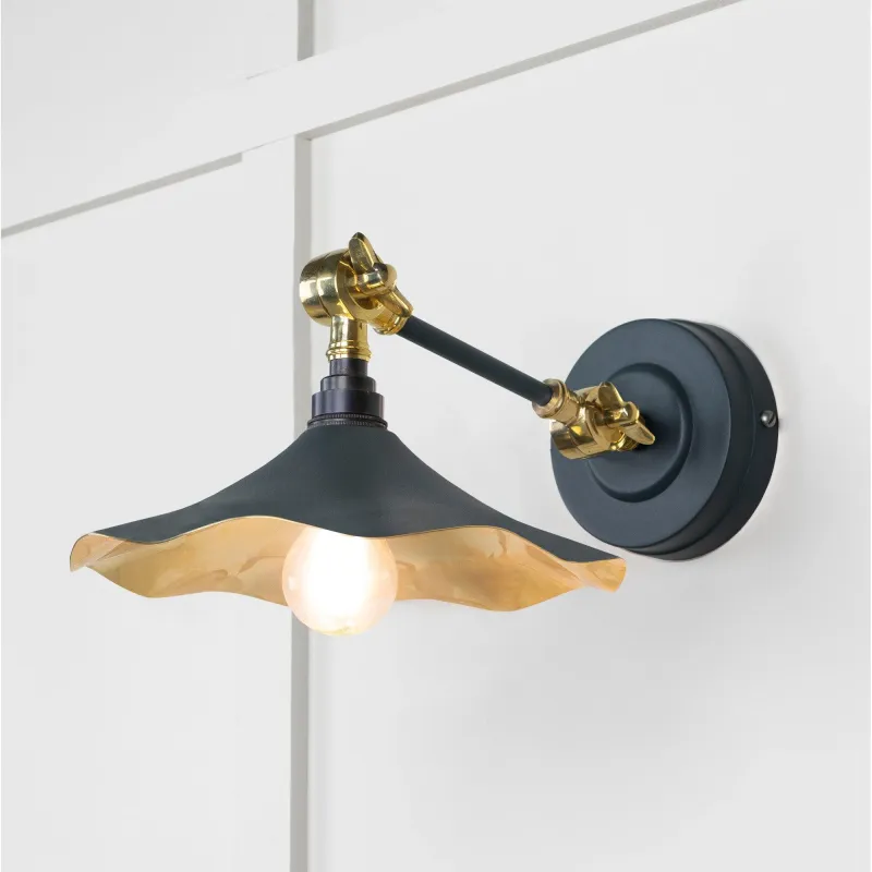 Smooth Brass Flora Wall Buoyant Soot | From Anvil