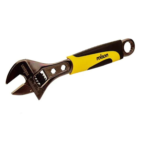 200mm Jet-black Nickel Finish Adjustable Wrench