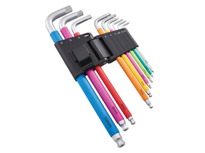 Colour Coded Hex Key Adjust 9 Piece